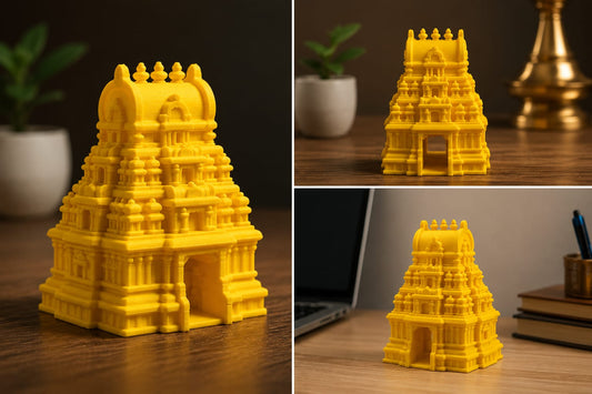 3D Printed Temple Gopuram For Desk