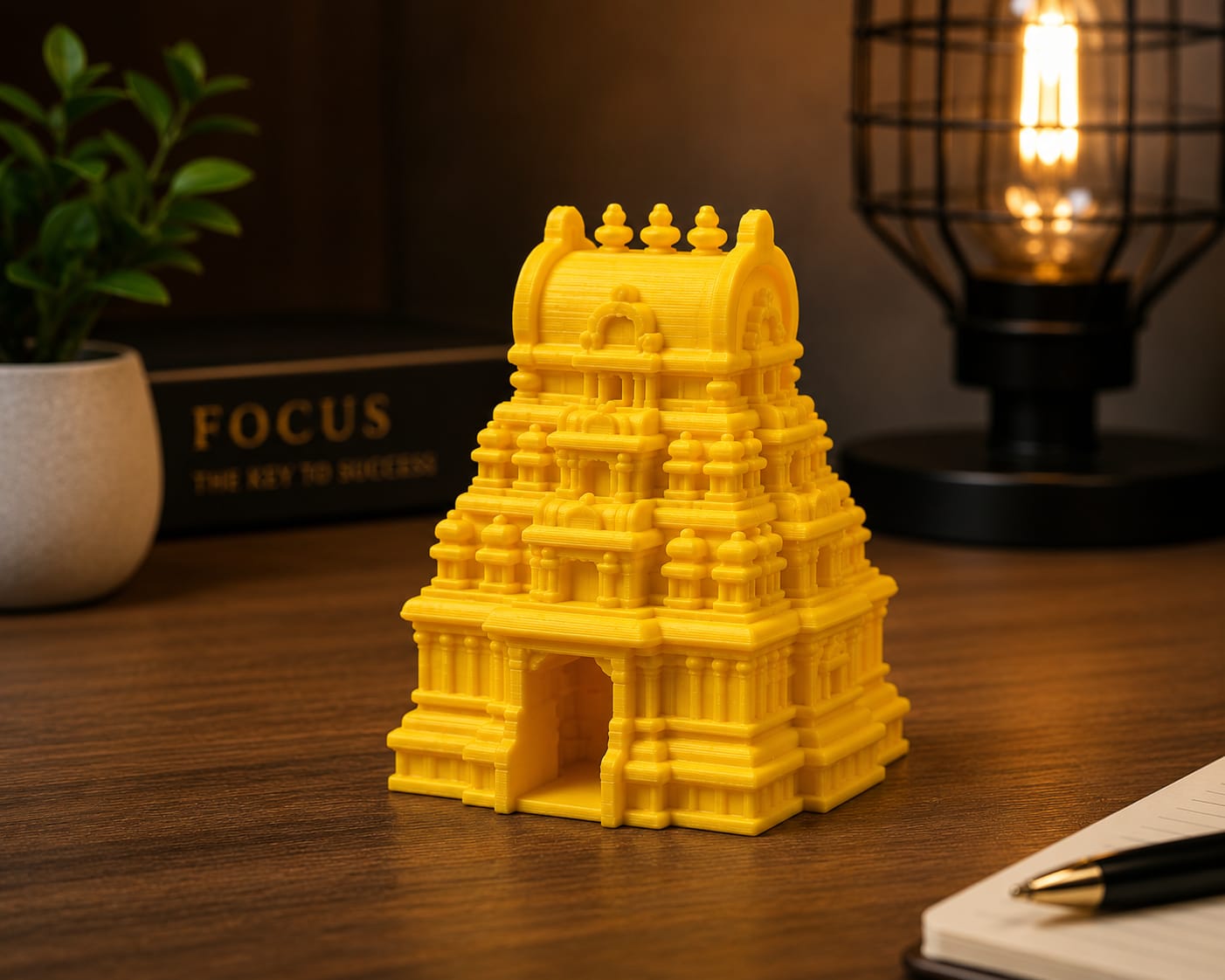 3D Printed Temple Gopuram For Desk