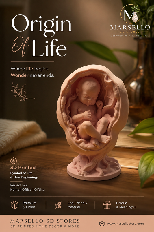 🌱 Miracle Unfolding – 3D Printed Decorative Sculpture